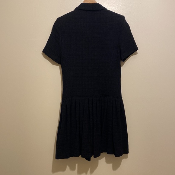 SANDRO SHORT SLEEVE TWEED COAT DRESS. Size 36 - Picture 7 of 11